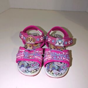 Nickelodeon Paw Patrol Toddler Girls Ankle‎ Strap Light Up Sandals Size 8